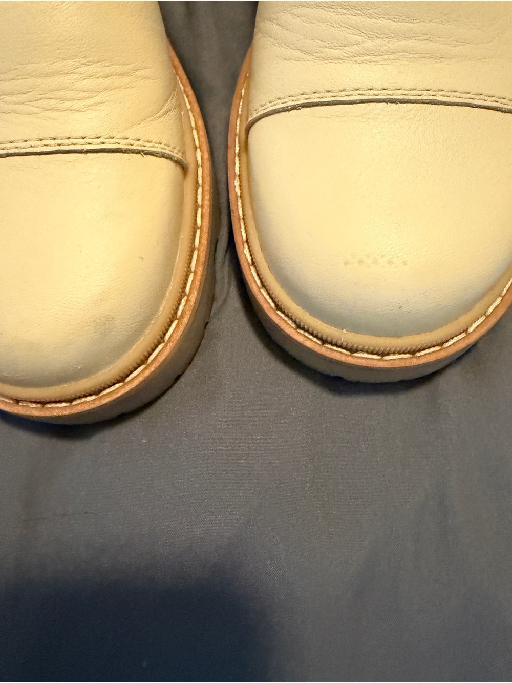 Sorel Cream Leather Slip-On Loafers - Picture 6 of 6